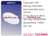  ĐÈN LED ÂM TRẦN DUHAL 12W KDPT212 / KDPT 212 