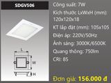  ĐÈN LED ÂM TRẦN VUÔNG DUHAL 7W SDGV507 