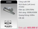  đèn led chiếu vách - chiếu tường duhal aid802 led 6w 