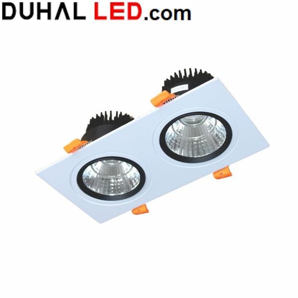  ĐÈN LED DOWNLIGHT VUÔNG CHIẾU ĐIỂM ÂM TRẦN 2X18W DUHAL DFC2181 