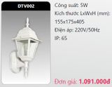  đèn led gắn tường - gắn vách trang trí duhal dtv002 5w 