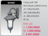  đèn led gắn tường - gắn vách trang trí duhal dtv007 5w 