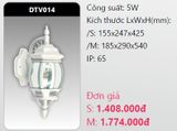  đèn led gắn tường - gắn vách trang trí duhal dtv014 5w 