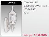  đèn led gắn tường - gắn vách trang trí duhal dtv016 5w 