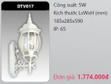  đèn led gắn tường - gắn vách trang trí duhal dtv017 5w 