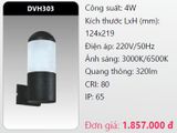  đèn led gắn tường - gắn vách trang trí duhal dvh303 led 4w 