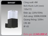  đèn led gắn tường - gắn vách trang trí duhal dvh307 4w 