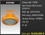  đèn led nhà xưởng công nghiệp chống cháy nổ duhal 150w DCN1502 