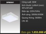  ĐÈN LED ỐP TRẦN TRÀN VIỀN DUHAL 36W DFB0361 