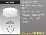  ĐÈN LED ỐP TRẦN TRÀN VIỀN DUHAL 18W DFC0182 