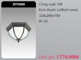  đèn led ốp trần trang trí duhal dtv009 5w 