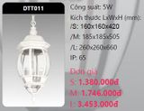  đèn led treo thả trang trí duhal dtt011 