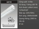  ĐÈN LED CHỐNG THẤM DUHAL 1M2 18W LSI118 / LSI 118 