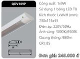  MÁNG ĐÈN ỐP TRẦN CHỤP MICA DUHAL QDV 120/P 