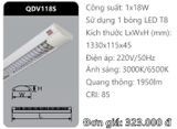  MÁNG ĐÈN ỐP TRẦN XƯƠNG CÁ DUHAL QDV 140/S 