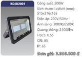  ĐÈN PHA LED 200W DUHAL SDJD200 / SDJD 200 