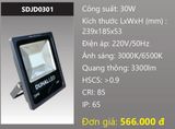  đèn pha led duhal 30w kdjd0301 