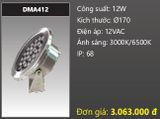  đèn rọi nước, đèn âm dưới nước duhal 12w DMA412 