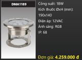  đèn rọi nước, đèn âm dưới nước duhal 18w DMA11890 