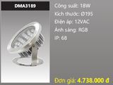  đèn rọi nước, đèn âm dưới nước duhal 18w DMA3189 