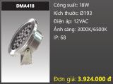  đèn rọi nước, đèn âm dưới nước duhal 18w DMA418 