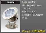  đèn rọi nước, đèn âm dưới nước duhal 6w DMA206 