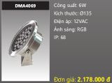  đèn rọi nước, đèn âm dưới nước duhal 6w DMA4069 