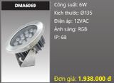  đèn rọi nước, đèn âm dưới nước duhal 6w DMA6069 