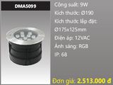  đèn rọi nước, đèn âm dưới nước duhal 9w DMA5099 