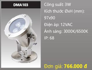 đèn rọi nước duhal 3w DMA103 