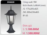  đèn trụ cổng duhal dva020 9w 