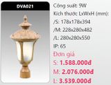  đèn trụ cổng duhal dva021 9w 