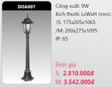  đèn trụ công viên duhal doa007 9w 