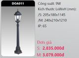  đèn trụ công viên duhal doa011 9w 