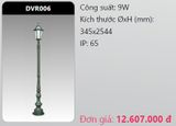  đèn trụ công viên duhal dvr006 9w 