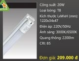  ĐÈN TUÝP LED DUHAL 1M2 (1 mét 2 / 1,2m) 20W KDHD320 / KDHD 320 