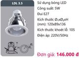  ĐÈN LON DOWNLIGHT ÂM TRẦN O120 DUHAL LDL 3.5 