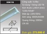  máng đèn công nghiệp chữ v duhal 1m2 18w DDK118 