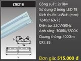  máng đèn công nghiệp chữ v duhal 1m2 2 x18w LTK218 