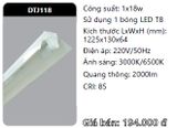  máng đèn công nghiệp duhal 1m2 1 bóng 1m2 18w DTJ118 