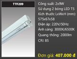  máng đèn đôi duhal 6 tấc 0,6m 2x9w TTF209 