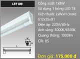  máng đèn duhal 6 tấc 0,6m 9w LTF109 