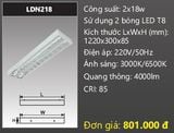  máng đèn lắp nổi duhal 2 bóng 1m2 2x18w LDN218 