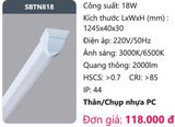  ĐÈN LED TUÝP 1M2 KIỂU BATTEN DUHAL SBTN818 ( 1200mm , 18W ) 