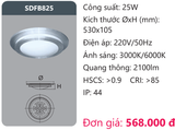  ĐÈN ỐP TRẦN LED DUHAL 25W SDFB825 / SDFB 812 