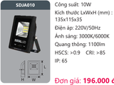  ĐÈN PHA LED DUHAL 10W SDJA010 / SDJA 010 