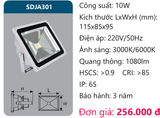  ĐÈN PHA LED 10W DUHAL SDJA301 / SDJA 301 