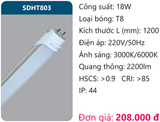  BÓNG ĐÈN TUÝP LED DUHAL SDHT803 ( 1m2, 18W ) 