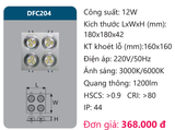  ĐÈN LED ÂM TRẦN CHIẾU ĐIỂM DUHAL - DFC204 / SDFC204 / DFC 204 / SDFC 204 