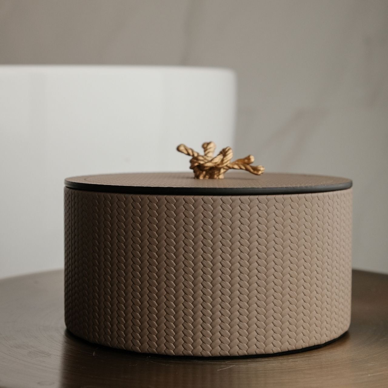  Hộp tròn Thalia Taupe Pinetti 